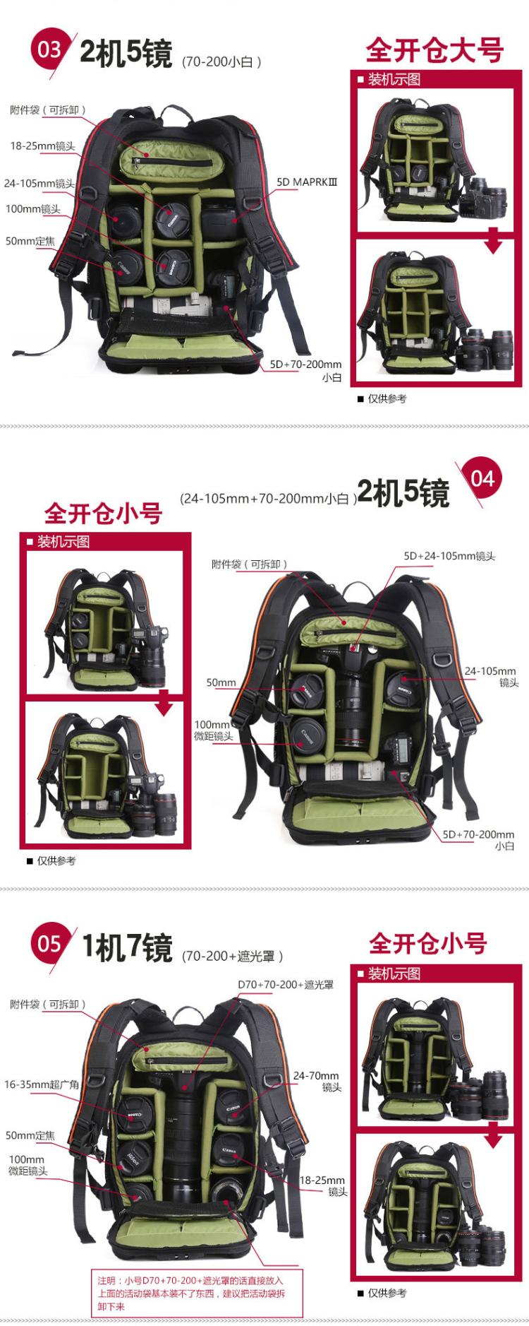 Kayur C3050 Túi chống trộm chuyên nghiệp Túi máy ảnh DSLR đeo vai ba lô dung lượng lớn - Phụ kiện máy ảnh DSLR / đơn hộp đựng máy ảnh