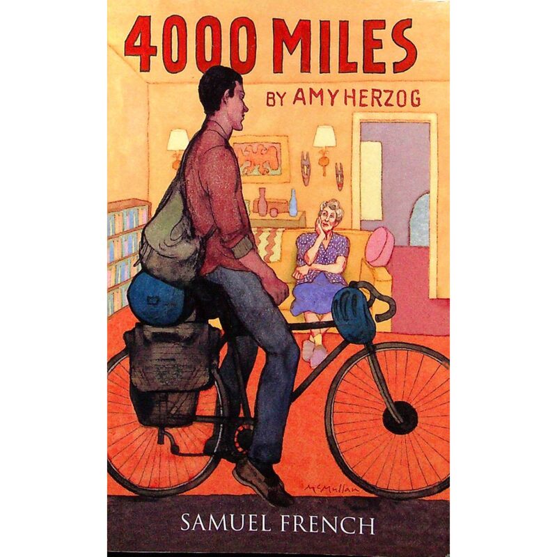 Original English Script Adaptation: 4000Miles, Written by Amy Herzog, Illustrated by James Mcmullan, Published by Samuel Frank. the Story Tells a Heartwarming Story about a College Student and Her Grandmother Happening in the West Village Apartment. Suitable for 1