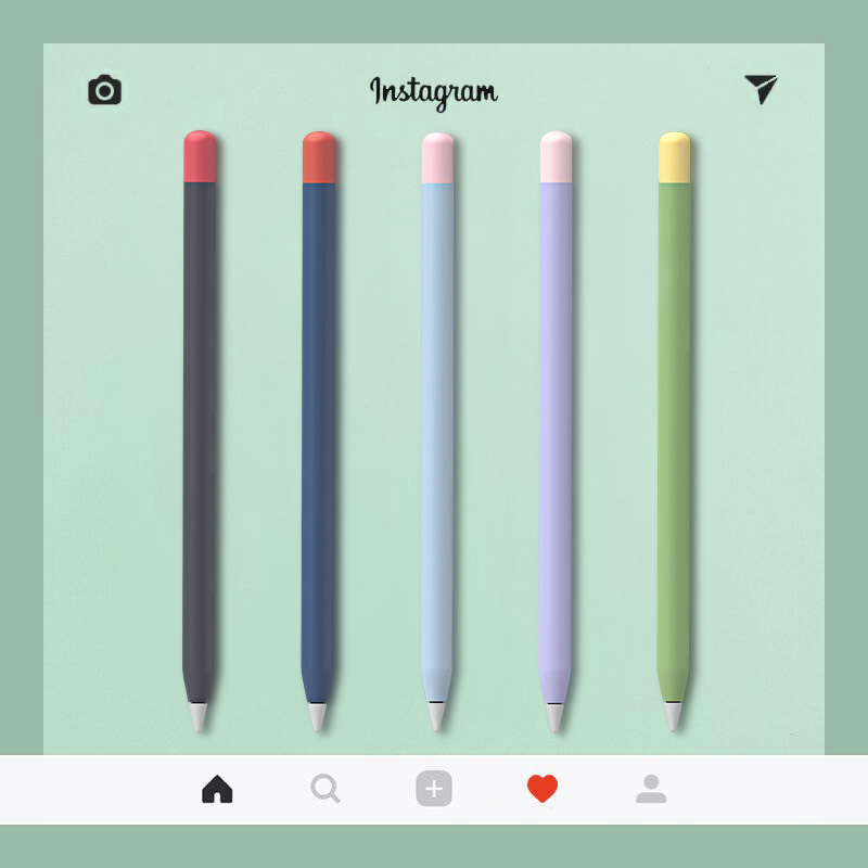 PZOZ is suitable for Apple ApplePencil pen cap 1 generation 2 generation iPencil protective sheath apple ultra thin pencil silicone magnetic suction iPad pen