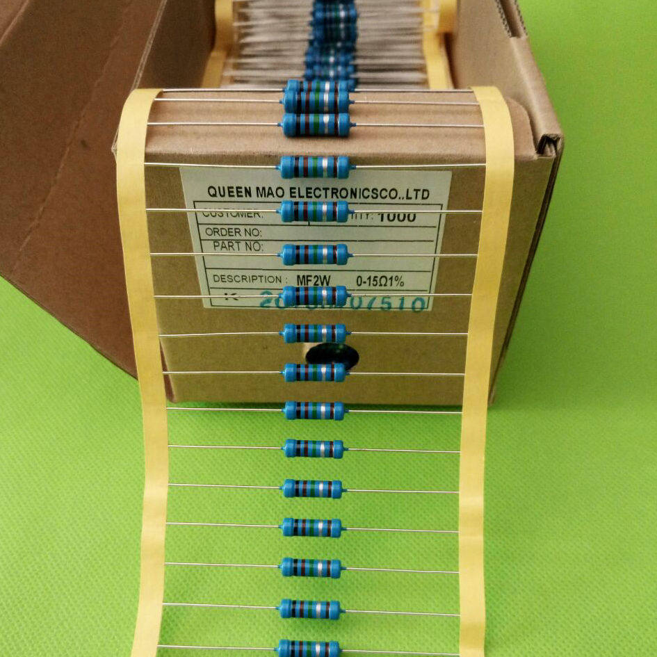 MF 2W 3K 1% metal film five-colour ring resistance coarse copper feet woven with plug-in resistance 3K au