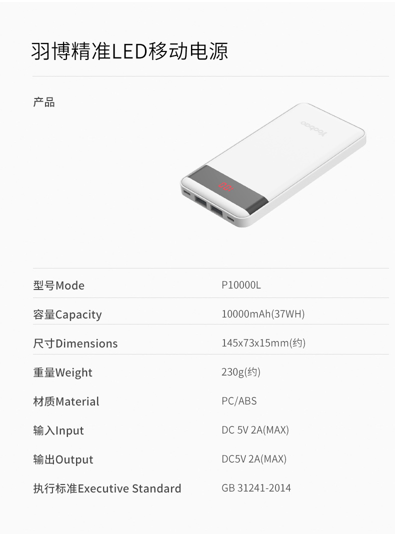 Yu Bo sạc kho báu siêu mỏng cầm tay Apple dòng chuyên dụng hiển thị thông minh polymer điện thoại di động 10000 mAh LCD hiển thị kỹ thuật số cá tính sáng tạo Huawei oppo phổ nhanh nhanh dễ thương - Ngân hàng điện thoại di động sạc dự phòng sạc nhanh