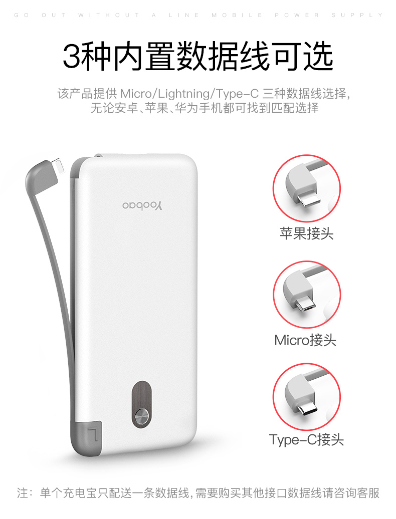 Yu Bo Bảo ánh sáng di động sạc 10.000 mA siêu mỏng của Apple iPhone Huawei Andrews dòng chung type-c mang lithium polymer điện thoại di động sạc nguồn di chuyển nhanh phí nhỏ gọn - Ngân hàng điện thoại di động pin dự phòng xiaomi