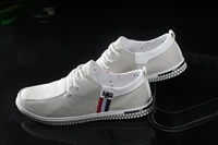 78166 mùa thu thấp cà vạt cotton lanh màu rắn hoang dã giày thường nam giày phẳng Y-9 giày the thao nam hàng hiệu