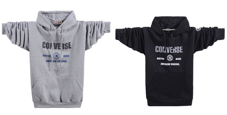Mùa thu và mùa đông mới kích thước lớn nam giới hoodie trẻ trung cộng với phân bón XL cotton trùm đầu áo len lỏng lẻo quần thể thao