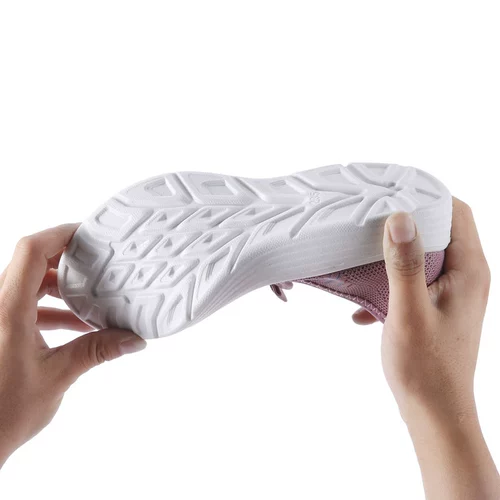 Летние дышащие нескользящие слипоны для матери, обувь для ходьбы, для среднего возраста, мягкая подошва