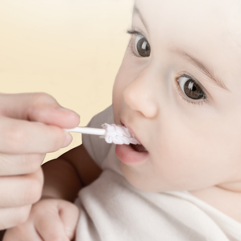 Baby oral cleaner newborn baby milk toothbrush toddler wash tongue tongue gauze artifact cotton stick 1 and a half 2 years old
