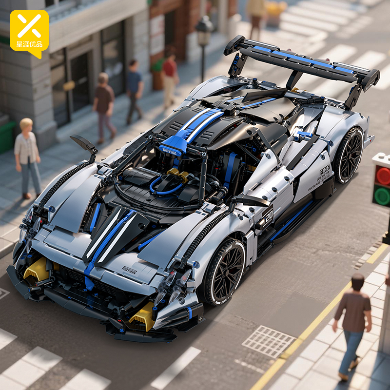 [New Model Launch] 1:8 Pagani Technic Mechanical Set Sports Car Building Block Toy [Static]
