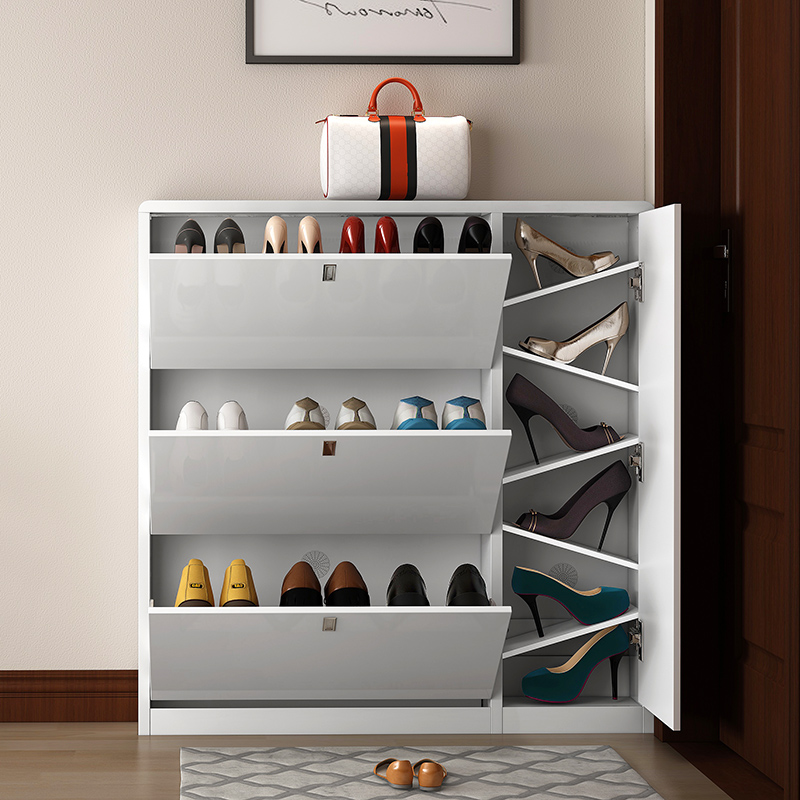 Ultrathin shoe 17cm modern minimalist hall flip door