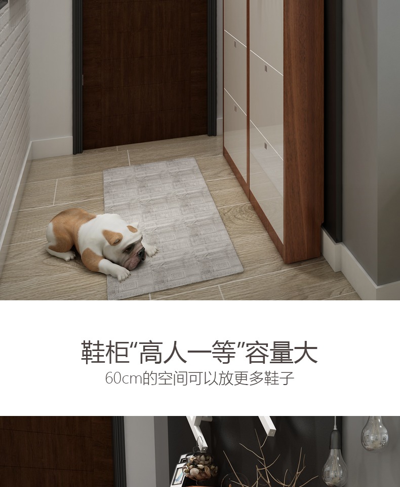 Draco mỏng hiện đại nhỏ gọn lối vào tủ giày sảnh 17cm cửa bãi mỏng giày nhà rung - Buồng tủ đầu giường hiện đại