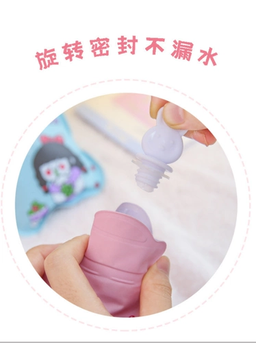 Мультяшная емкость для воды из ПВХ для детского сада, грелка для рук, увеличенная толщина, подарок на день рождения, делается под заказ, с печатью вашего логотипа