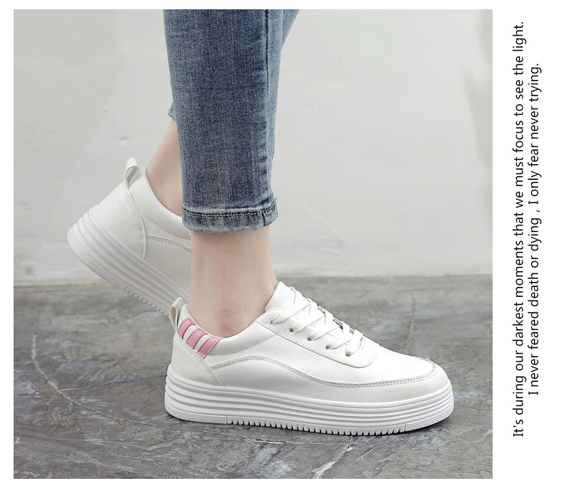 Giày đế dày có đế dày Muffin nữ phiên bản Hàn Quốc 2018 xuân mới giầy converse nữ