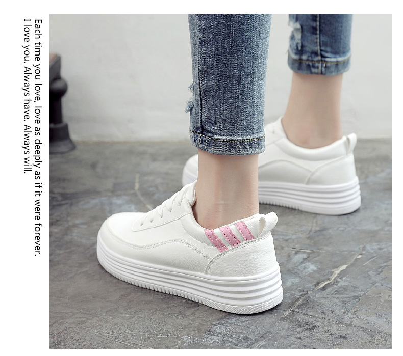 Giày đế dày có đế dày Muffin nữ phiên bản Hàn Quốc 2018 xuân mới giầy converse nữ