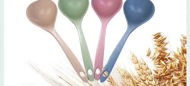 Lúa mì hộ gia đình muỗng súp hộ gia đình dài cầm cháo muỗng dụng cụ nhà bếp bằng nhựa dày giá để gia vị