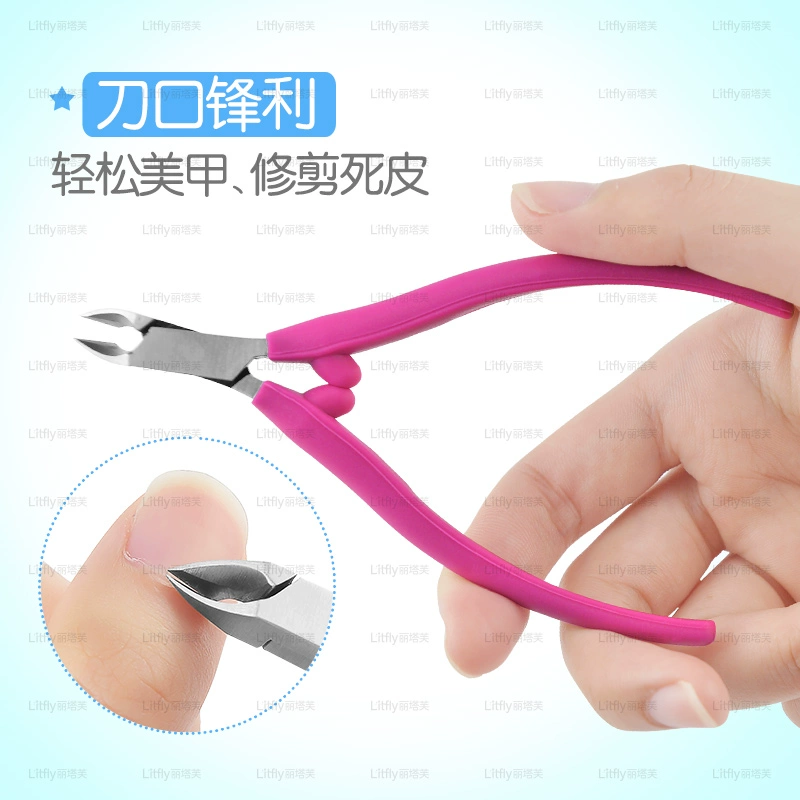 Litfly Inox tẩy tế bào chết Kéo tẩy tế bào chết Tông đơ kìm bấm móng tay