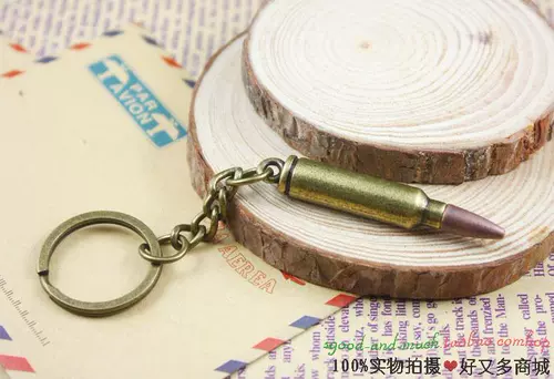 Ретро бронзовая пуля, классический брелок, креативный аксессуар, рюкзак