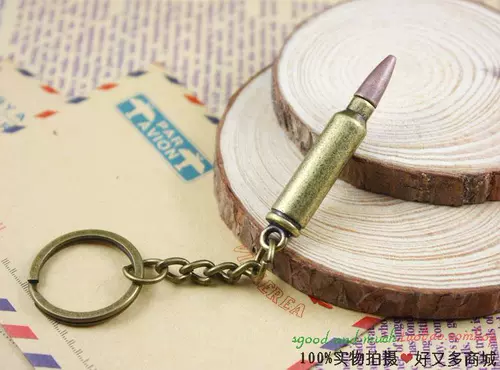 Ретро бронзовая пуля, классический брелок, креативный аксессуар, рюкзак