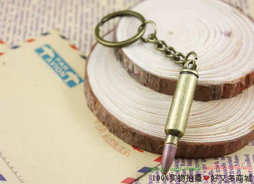 Ретро бронзовая пуля, классический брелок, креативный аксессуар, рюкзак