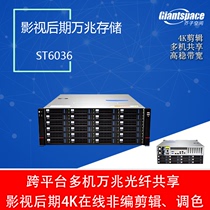 36-bit film and television post-10 gigabit NAS disk array IPSAN 4K non-array storage ST6036