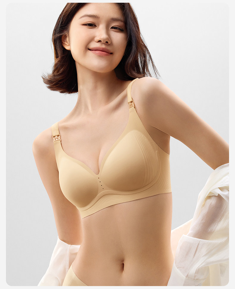 十月结晶6D零感反重力孕妇文胸产后哺乳胸罩薄透气大码防下垂内衣 — 28