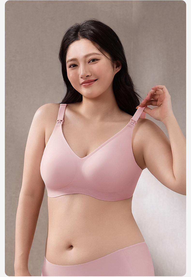 十月结晶孕妇内衣无痕女固定杯产后哺乳防下垂大胸专研大码文胸罩 — 16