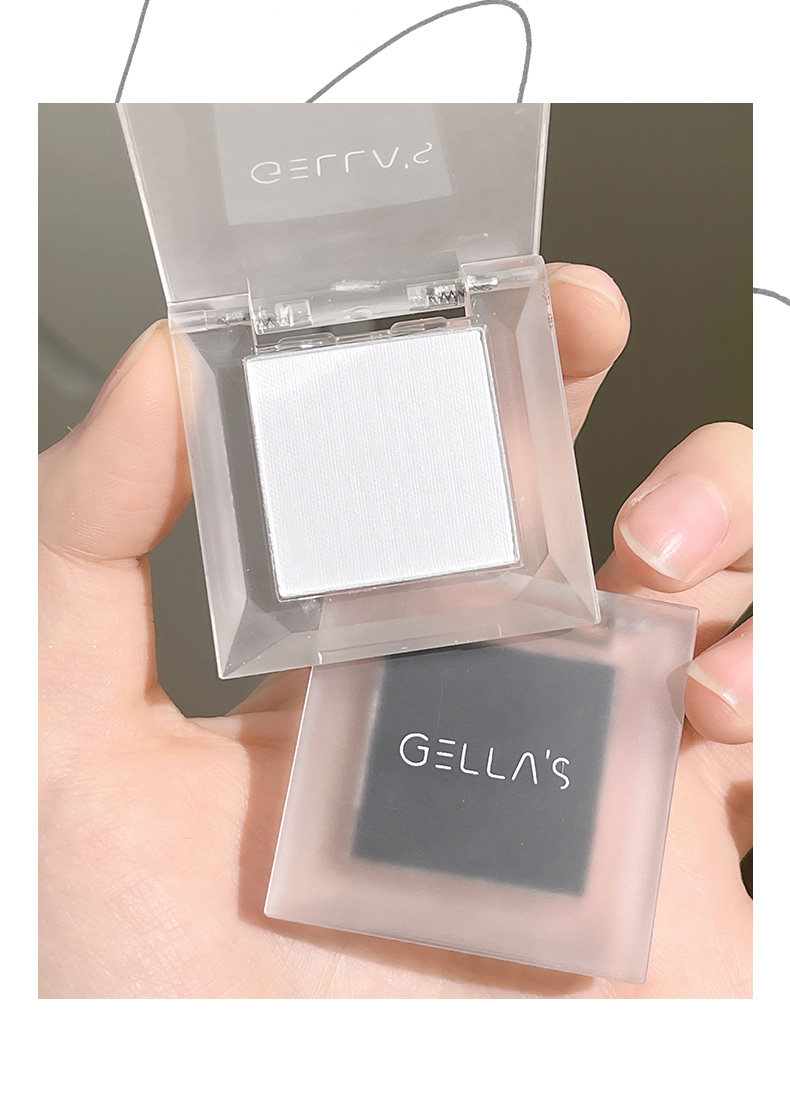 Тени для век gellas单色眼影 白色截断眼妆 哑光高光黑色自然立体提亮眼头脸部 Gella's