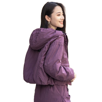 YaYa Super Short Down Jacket Womens 2024 Autumn and Winter New Workwear Casual Versatile Short Hooded Warm Jacket J
