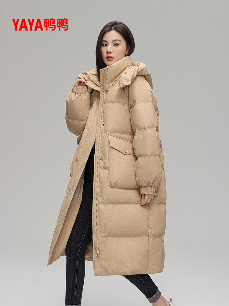 鸭鸭 女式长款羽绒服 多重优惠折后¥258.01包邮 多色可选 淘金币可抵扣¥6.41