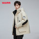 Wang Yibo star ແບບດຽວກັນ duck down jacket ຜູ້ຊາຍສັ້ນຂອງຄູ່ຜົວເມຍແບບຫນາ hooded ເຮັດວຽກກາງແຈ້ງ