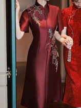 Ai Poetry Neon (Gardenia summer) Mom wedding gown 2022 new high-end happy mother-in-law to attend wedding dress dress