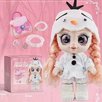 Cute Barbie dress exquisite eye Princess Aisha ice and snow doll girl New Years upscale toy gift box