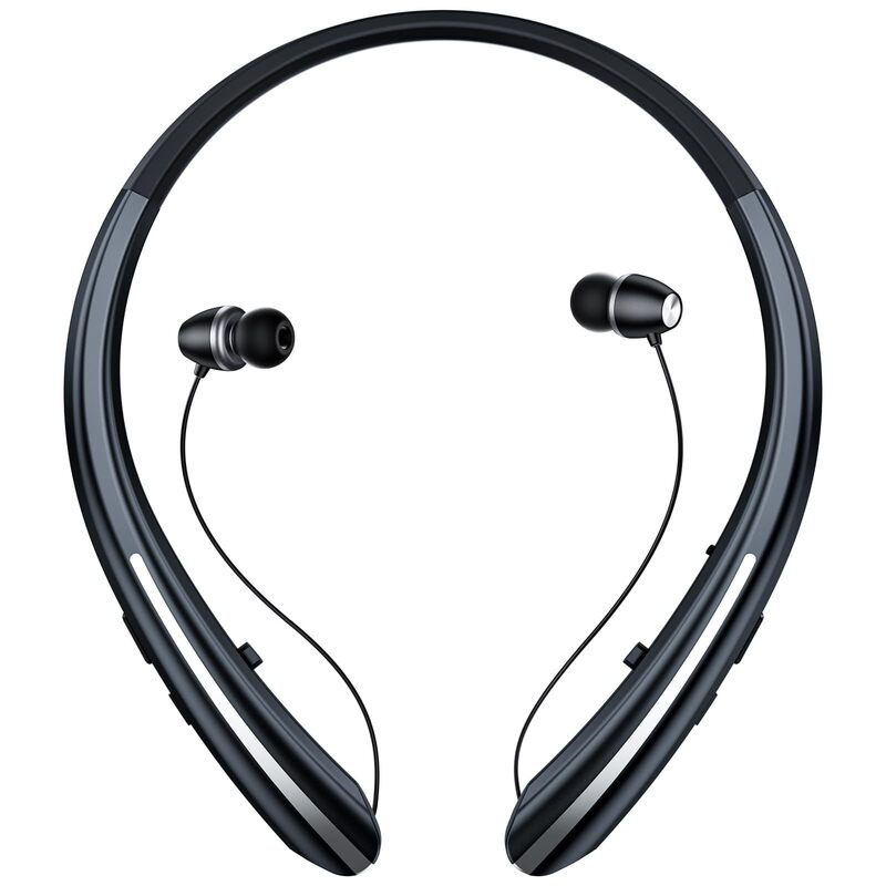Hx-801 Neckband Bluetooth Earphones, Neck-Mounted, Retractable Cable, Ultra-Long Standby, Ultra-Long Battery Life, Running, Sports, Wireless