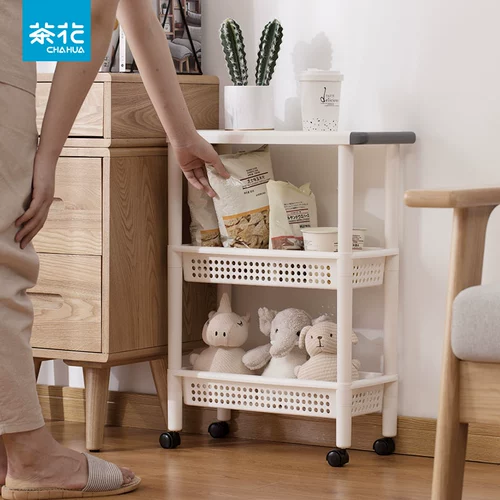 茶花 Dona Kitchen Rick Landing Home Baby Mobile Can Mobile с небольшой ручной тележкой с роторной полкой для хранения полки