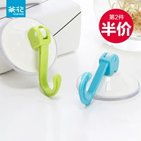 茶花 Стена крючка -Связанный липкий клей творческий паста стена без ванной комнаты кухонная стена одна маленькая крючка липкий крюк