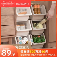 茶花 Кухонная полка многослойная хранение на полке посадка овощной корзина для хранения овощной корзины гостиная