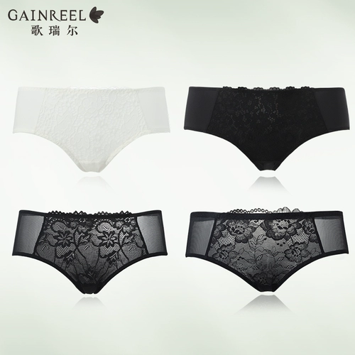 Кружевное нижнее белье, дышащие мягкие штаны, средняя посадка