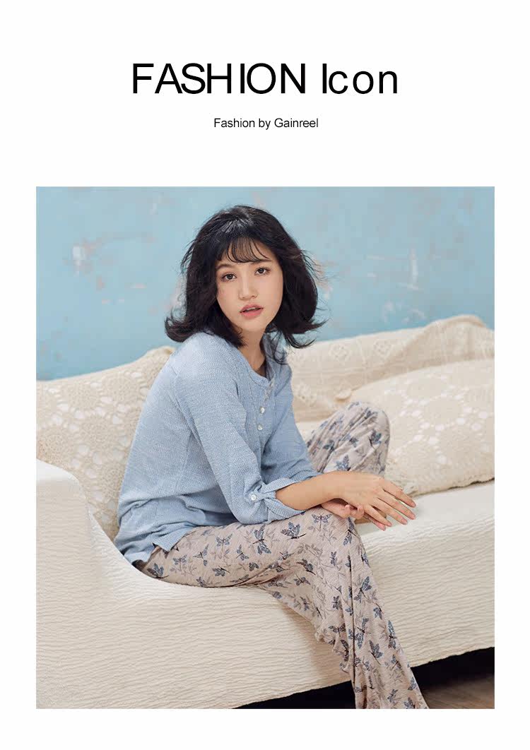 Pyjama pour femme GAINREEL    à manches longues - Ref 2991180 Image 8