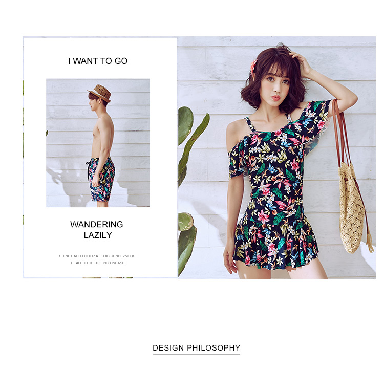 Coryel thời trang mùa hè in kỳ nghỉ bên bờ biển của nam giới quần short bãi biển casual loose thanh niên bơi thân thể so sánh 	mua quần đi biển nam	