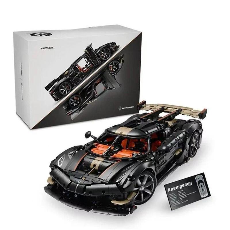 Mechanical Set Series 42232 Koenigsegg Sports Car Boys' High-Difficulty Educational Building Block Toy Gift