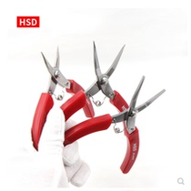 Taiwan good speed imported stainless steel flat pliers 5 inch toothless tip nose pliers cutting pliers palm flat pliers electronic pliers