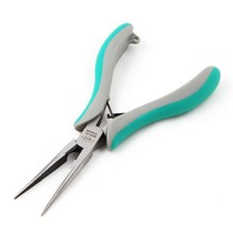 Imported Taiwan Express MAA-02 Electronic tip pliers Green grey bicolor sharp mouth pliers 155mm pliers long mouth with teeth