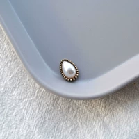 11 # жемчуг с каплями воды по краям — 2 шт.