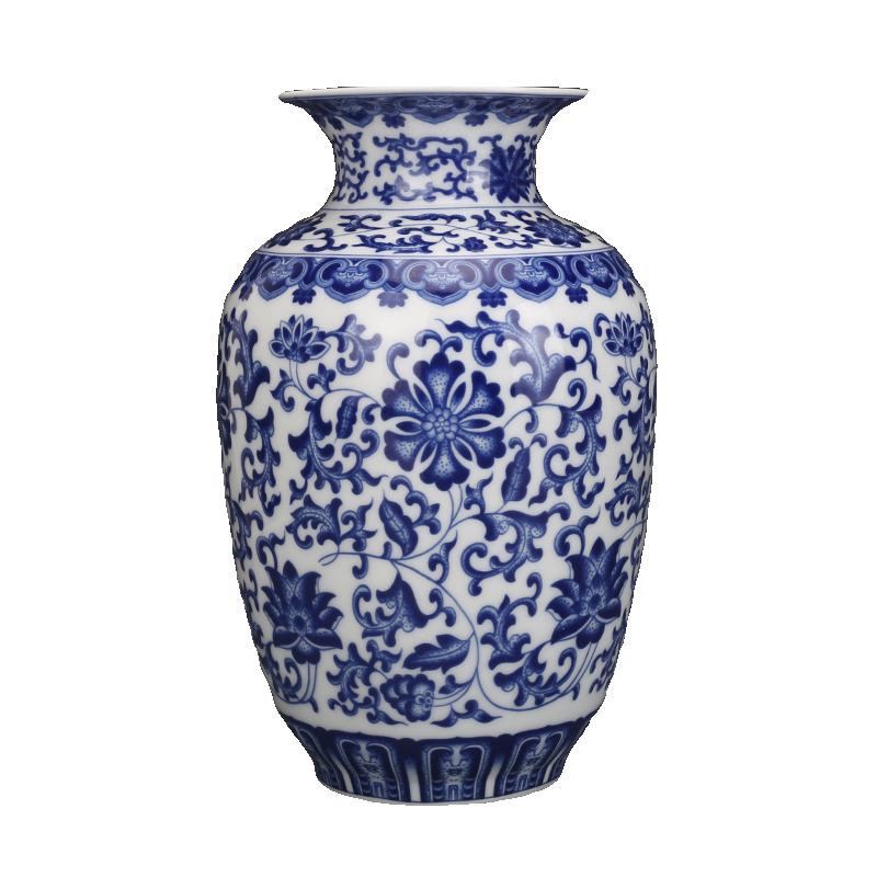 大清乾隆青花缠枝纹冬瓜瓶，仿古瓷器的韵味几何？🌟-仿古瓷器-淘宝好物网