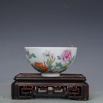 Jingdezhen tea set pastel jade hall rich master cup tea cup tea cup antique antique secondhand collection