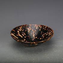 Song porcelain collection Jizhou kiln tortoise shell glazed tea cup cup antique antique secondhand old goods collection ornaments
