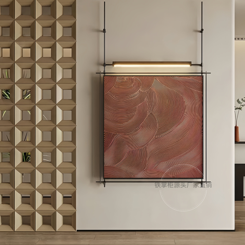 Modern Abstract Art Decorative Painting with a High-End Italian Minimalist Style, Entrance Hall Hanging Painting with Lights, Living Room Background Wall Hanging Painting Modern Abstract Art Decorative Painting with a High-End Italian Minimalist Style, Entrance Hall Hanging Painting with Lights, Living Room Background Wall Hanging Painting