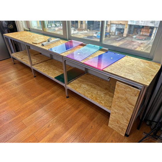 작업대 테이블 유럽 소나무 보드 수납 선반 사무실 책상 책상 간단한 식탁 데스크탑 긴 테이블 컴퓨터 책상 책상