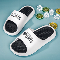 Net Red Slippers Men Ins surffie Outdoor Outdoor wearing a straight line of men 2021 new soft-bottom home cool tug