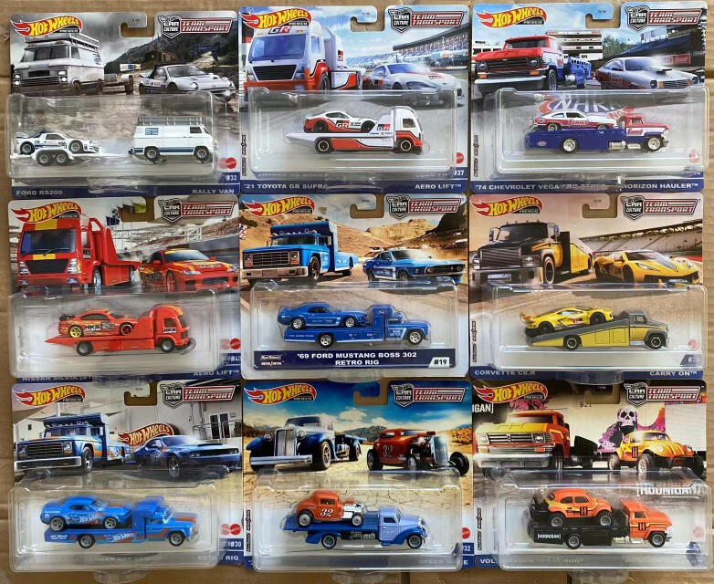 Hot Wheels Transport Fleet Car Culture Collection Small Scale Car Model Children's Toy Gift Alloy Iron Base Rubber Tires