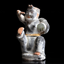 Antique Han Dynasty Pottery Swing drum singing Hangtai home living room decorations set up antique collection of art