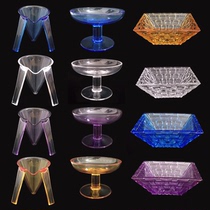 Acrylic plastic snack plate KTV bar melon seeds dried fruit dish dish special dish club irregular fruit plate